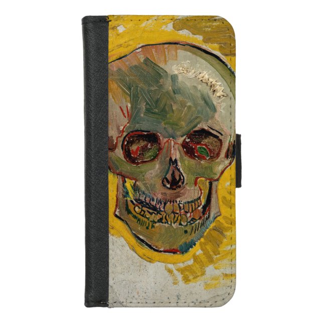 Vincent van Gogh - Skull 1887 #2 iPhone Wallet Case (Front)