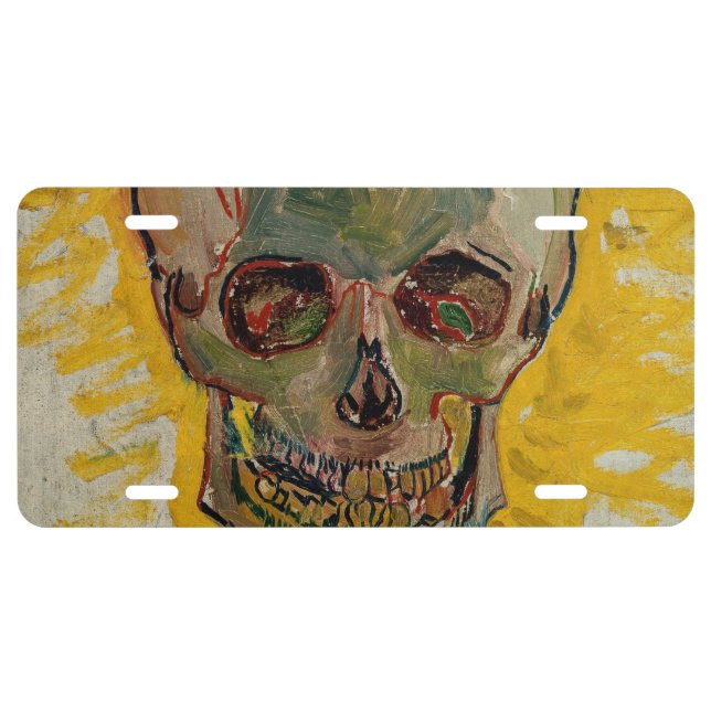 Vincent van Gogh - Skull 1887 #2 License Plate (Front)