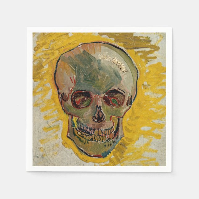 Vincent van Gogh - Skull 1887 #2 Napkins (Front)
