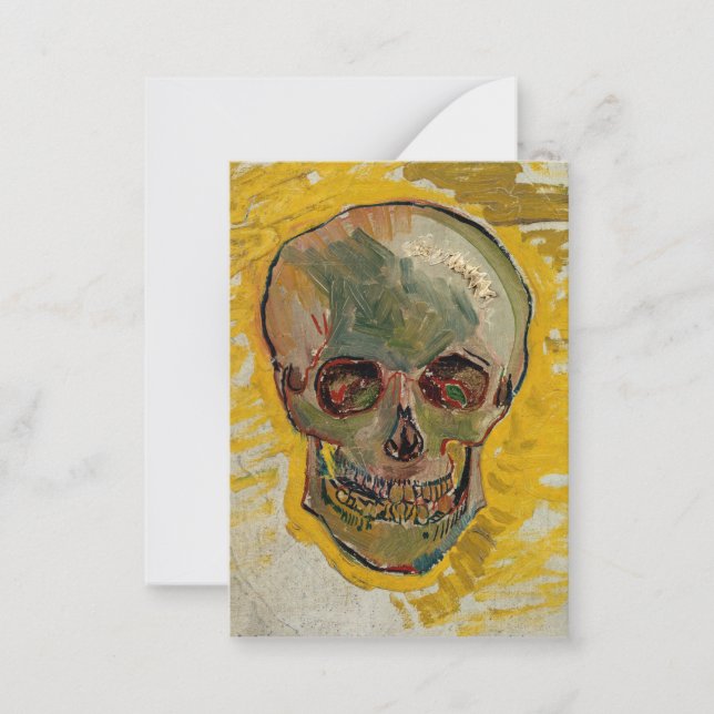 Vincent van Gogh - Skull 1887 #2 Note Card (Front)