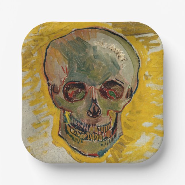 Vincent van Gogh - Skull 1887 #2 Paper Plates (Front)
