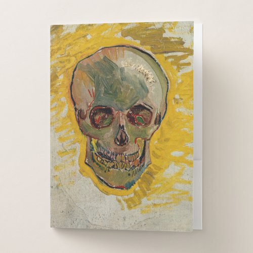 Vincent van Gogh _ Skull 1887 2 Pocket Folder