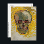 Vincent van Gogh - Skull 1887 #2 Postcard<br><div class="desc">Skull - Vincent van Gogh,  Oil on canvas on triplex board,  1887</div>