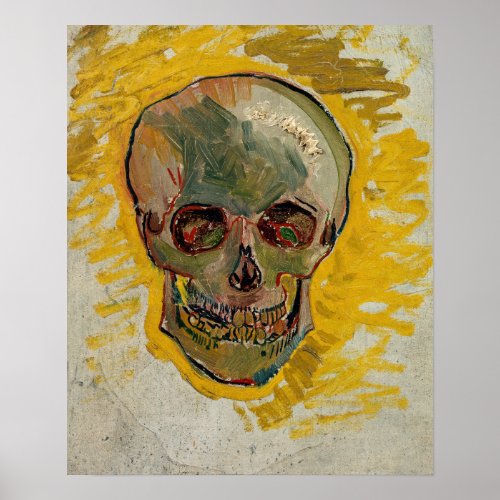 Vincent van Gogh _ Skull 1887 2 Poster