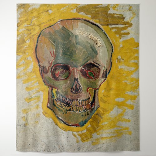 Vincent van Gogh _ Skull 1887 2 Tapestry