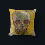 Vincent van Gogh - Skull 1887 #2 Throw Pillow<br><div class="desc">Skull - Vincent van Gogh,  Oil on canvas on triplex board,  1887</div>
