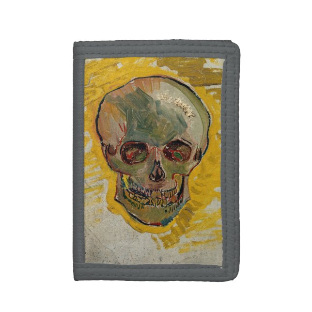 Vincent van Gogh - Skull 1887 #2 Trifold Wallet (Front Vertical)