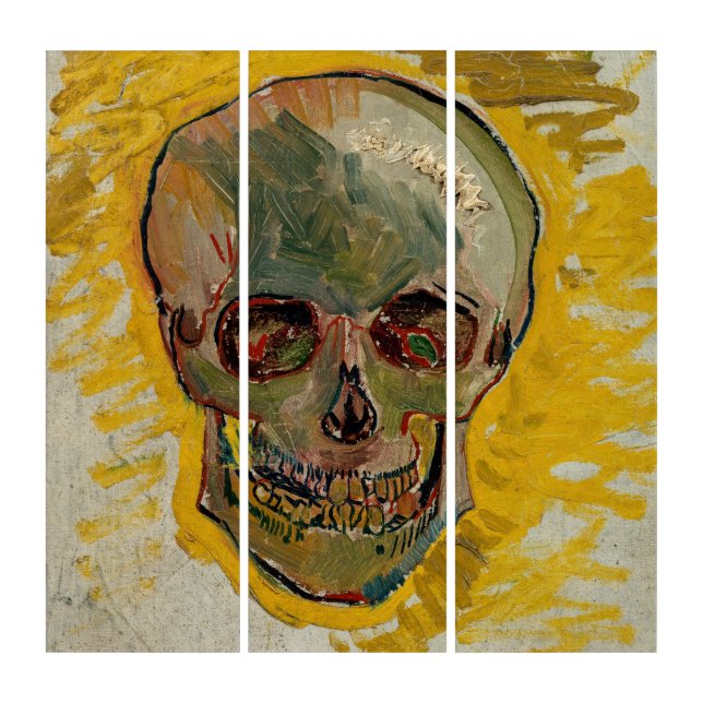Vincent van Gogh - Skull 1887 #2 Triptych (Front)
