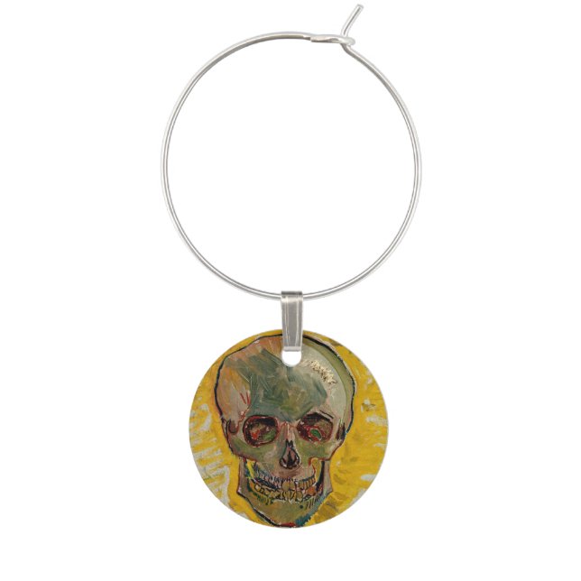 Vincent van Gogh - Skull 1887 #2 Wine Charm (Front)