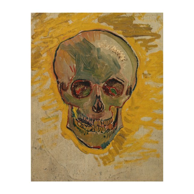 Vincent van Gogh - Skull 1887 #2 Wood Wall Art (Front)