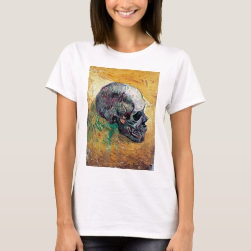 Vincent Van Gogh _ Skull In Profile _ Fine Art T_Shirt