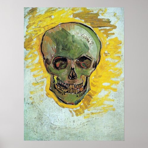 Vincent van Gogh Skull Poster