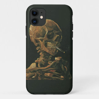 Vincent van Gogh Skull Smoking Cigarette iPhone 11 Case