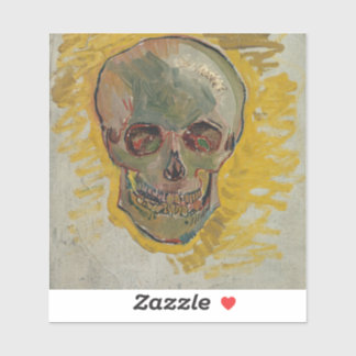 Vincent Van Gogh - Skull Sticker