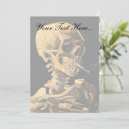 Vincent Van Gogh - Skull With Burning Cigarette (Standing Front)