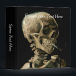 Vincent van Gogh - Skull with Burning Cigarette 3 Ring Binder<br><div class="desc">Head of a Skeleton with a Burning Cigarette / Skull with Burning Cigarette / Crane de squelette fumant une cigarette - Vincent van Gogh,  1885</div>