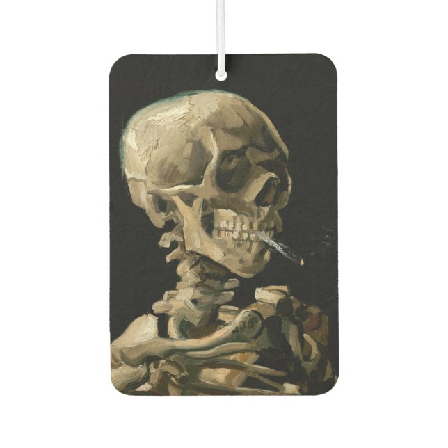 Vincent van Gogh - Skull with Burning Cigarette Air Freshener (Front)