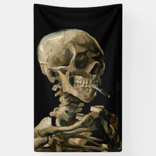 Vincent van Gogh _ Skull with Burning Cigarette Banner