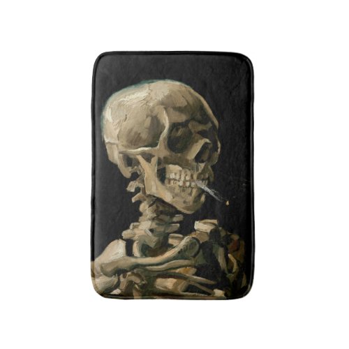 Vincent van Gogh _ Skull with Burning Cigarette Bath Mat