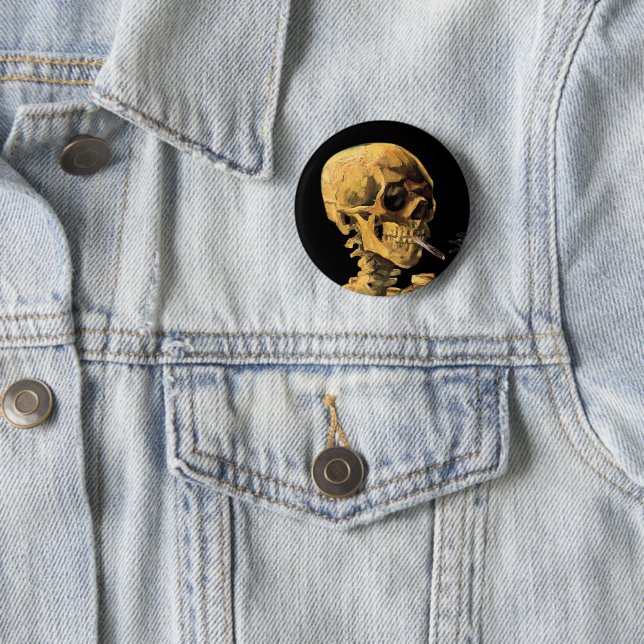 van gogh cigarette skull of a Skeleton with Burning The Van Gogh Painting No