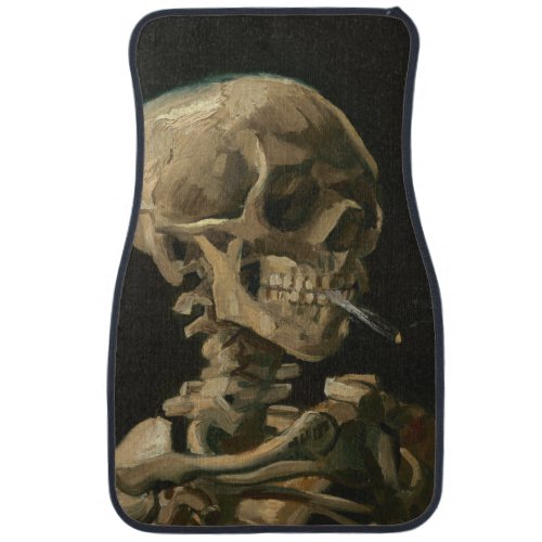 Vincent Van Gogh _ Skull with Burning Cigarette Car Floor Mat