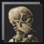 Vincent van Gogh - Skull with Burning Cigarette Car Magnet<br><div class="desc">Head of a Skeleton with a Burning Cigarette / Skull with Burning Cigarette / Crane de squelette fumant une cigarette - Vincent van Gogh,  1885</div>