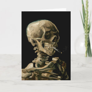 Vincent van Gogh - Skull with Burning Cigarette Card