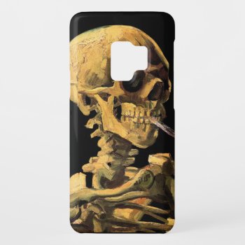 Vincent Van Gogh - Skull With Burning Cigarette Case-mate Samsung Galaxy S9 Case by ArtLoversCafe at Zazzle