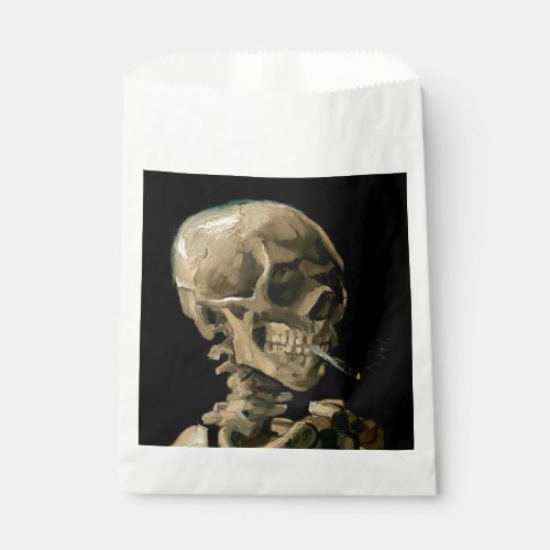 Vincent van Gogh _ Skull with Burning Cigarette Favor Bag