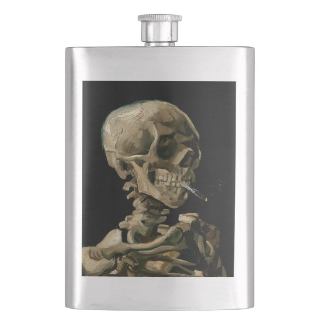 Vincent van Gogh - Skull with Burning Cigarette Flask (Front)