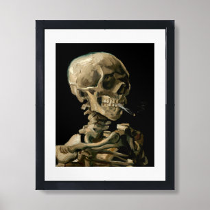 Vincent van Gogh - Skull with Burning Cigarette Framed Art