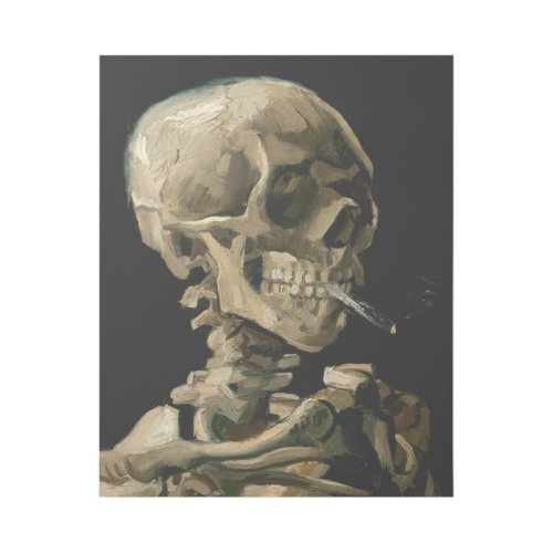 Vincent van Gogh _ Skull with Burning Cigarette Gallery Wrap