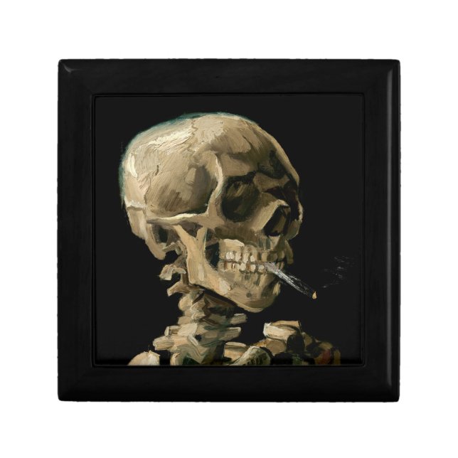Vincent van Gogh - Skull with Burning Cigarette Gift Box (Front)