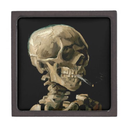 Vincent van Gogh _ Skull with Burning Cigarette Gift Box