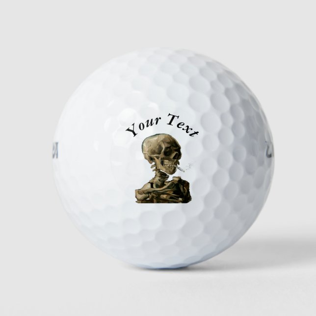 Vincent van Gogh - Skull with Burning Cigarette Golf Balls (Front)