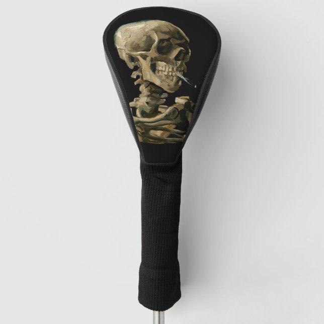 Vincent van Gogh - Skull with Burning Cigarette Golf Head Cover (Front)