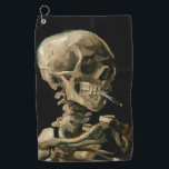 Vincent van Gogh - Skull with Burning Cigarette Golf Towel<br><div class="desc">Head of a Skeleton with a Burning Cigarette / Skull with Burning Cigarette / Crane de squelette fumant une cigarette - Vincent van Gogh,  1885</div>
