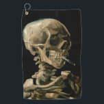 Vincent van Gogh - Skull with Burning Cigarette Golf Towel<br><div class="desc">Head of a Skeleton with a Burning Cigarette / Skull with Burning Cigarette / Crane de squelette fumant une cigarette - Vincent van Gogh,  1885</div>