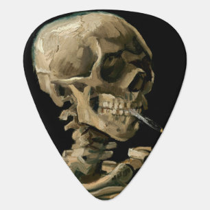 Vincent van Gogh - Skull with Burning Cigarette Guitar Pick