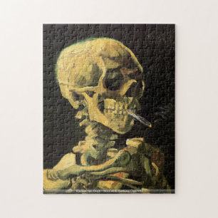 Vincent van Gogh - Skull with Burning Cigarette Jigsaw Puzzle