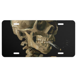 Vincent van Gogh - Skull with Burning Cigarette License Plate