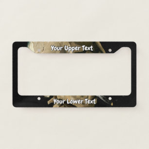 Vincent van Gogh - Skull with Burning Cigarette License Plate Frame