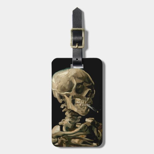 Vincent van Gogh _ Skull with Burning Cigarette Luggage Tag