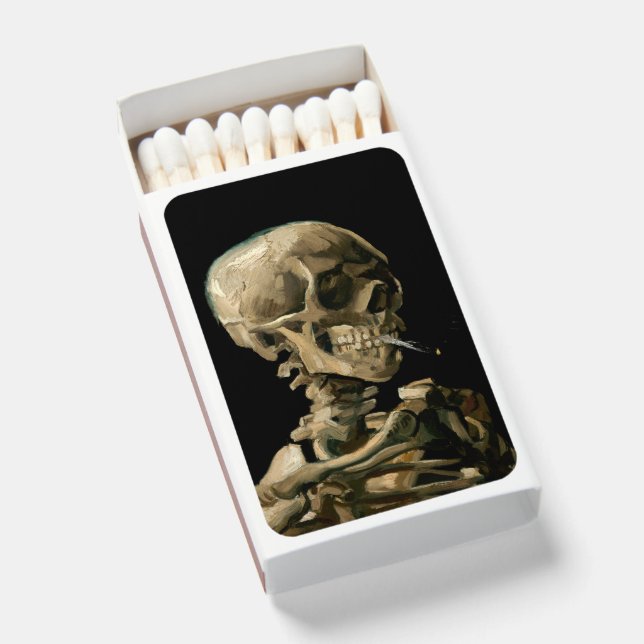 Vincent van Gogh - Skull with Burning Cigarette Matchboxes (Front Open)