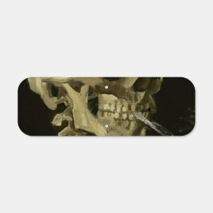 Vincent Van Gogh "Skull With Burning Cigarette" Metal Sign