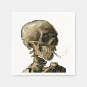 Vincent van Gogh - Skull with Burning Cigarette Napkins