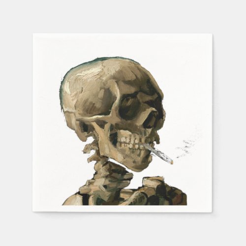 Vincent van Gogh _ Skull with Burning Cigarette Napkins