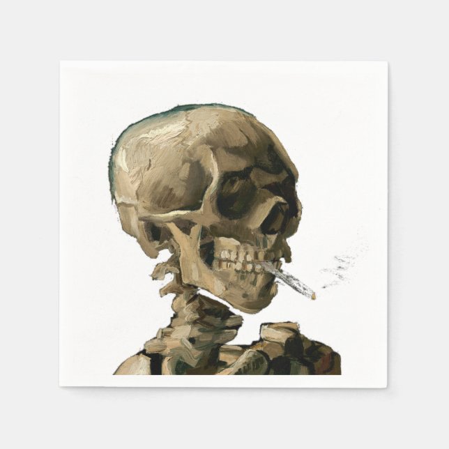 Vincent van Gogh - Skull with Burning Cigarette Napkins (Front)