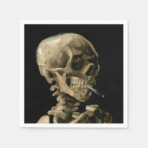 Vincent van Gogh - Skull with Burning Cigarette Napkins