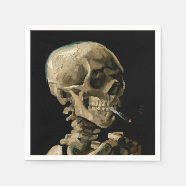 Vincent van Gogh - Skull with Burning Cigarette Napkins (Front)